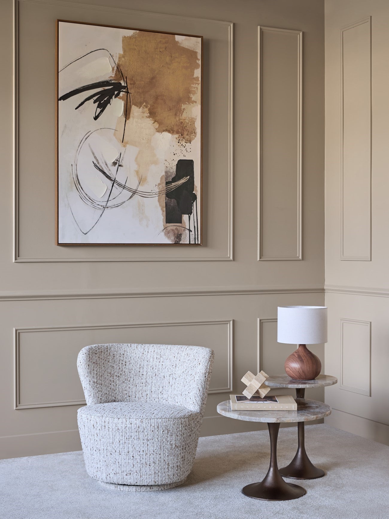 Ashford Wood Effect Ceramic Table Lamp